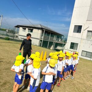 山鹿こども園サッカー教室